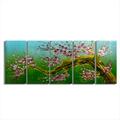 Metal Artscape 59 X 24 in. Spring Blossom 5-Paneled Handmade Metal Wall Art MA10031